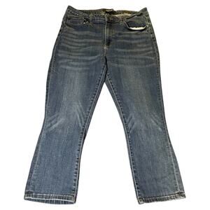 Judy Blue Jeans Women’s Size 32 Blue Slight Flare‎ Fit Capri Stretchy Beach